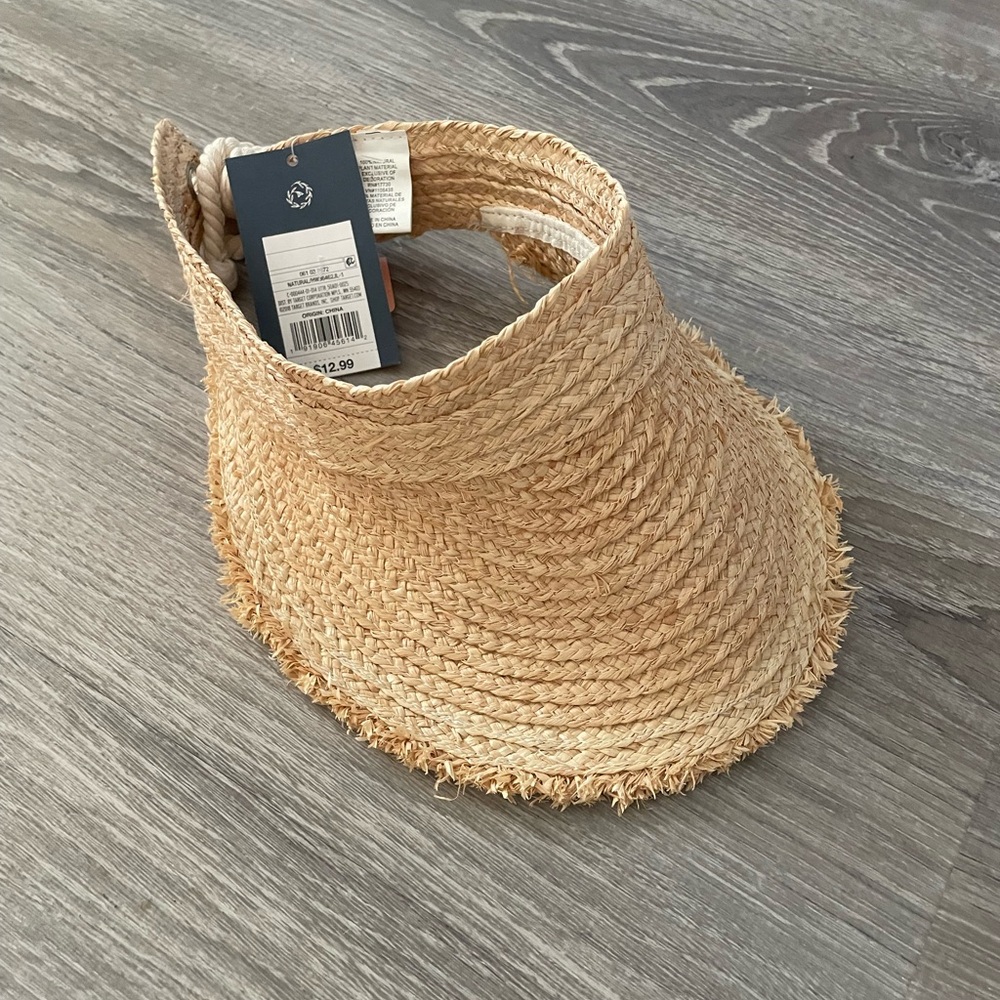 Straw Sun Visor Hat